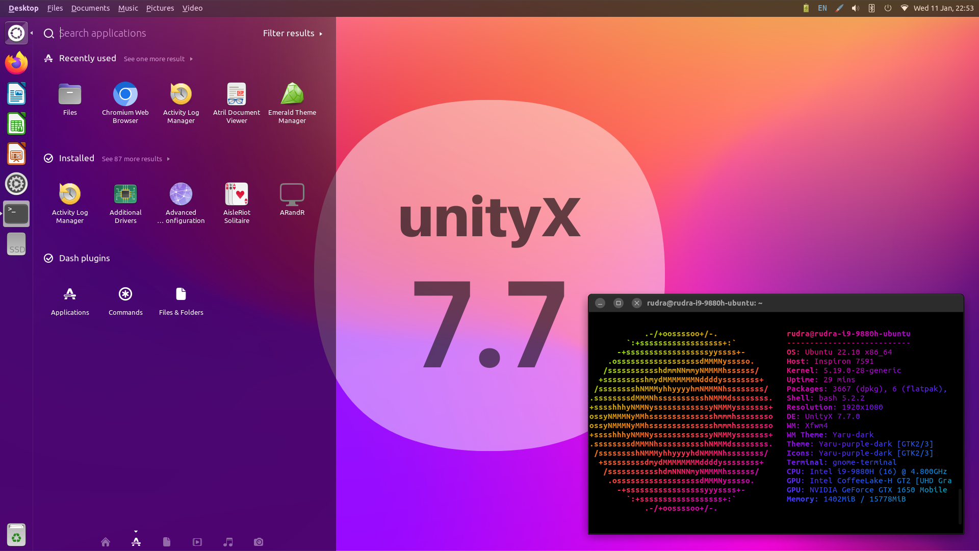 UnityX 7.7 (senza Compiz): disponibile per il test pubblico